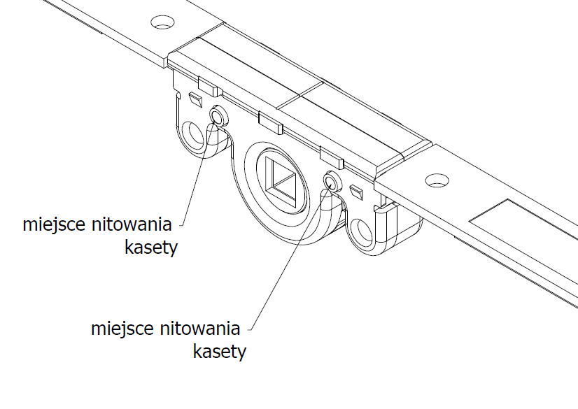 kaseta autoPilot Winkhaus - nitowanie