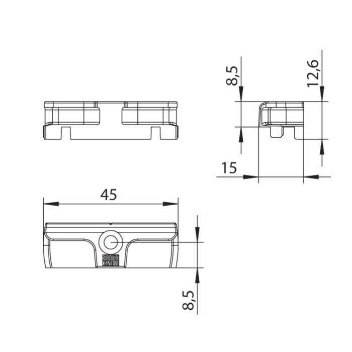 SBA.K.105.P10 ZACZEP PROSTY