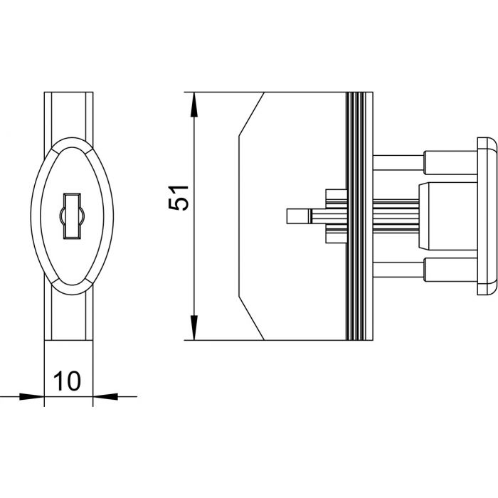 DS.29. F9 ZAMEK OKIENNY BEZ KLUCZYKA