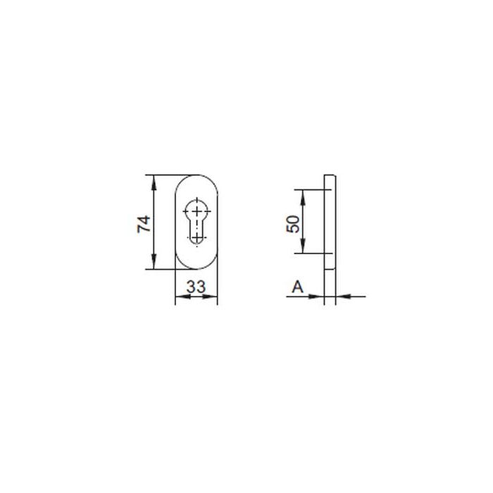 ROZETA KS OWALNA 33PZ 33/9 F4 SZT