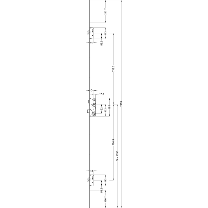 STV-F 2460/45 92/8 M2 PRAWA ZASUWNICA