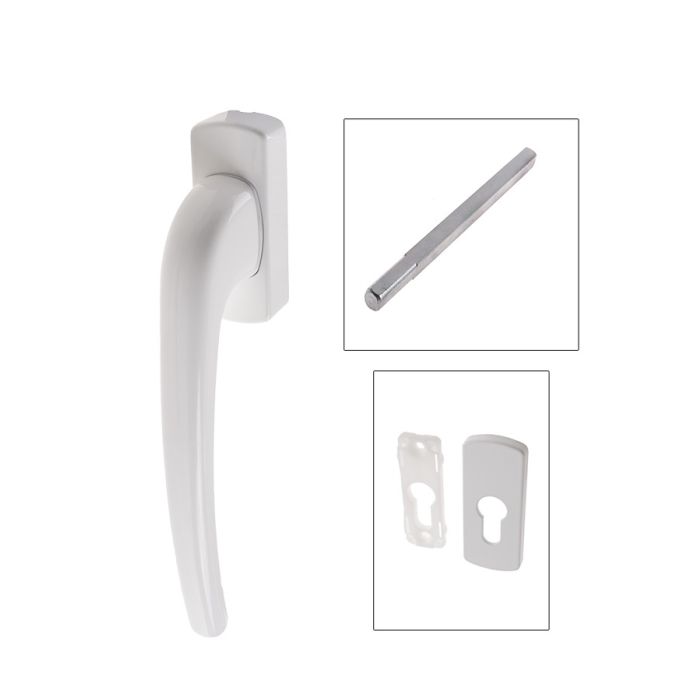 KLAMKA SKI 8/63 BIAŁA WEWNĘTRZNA(175215)