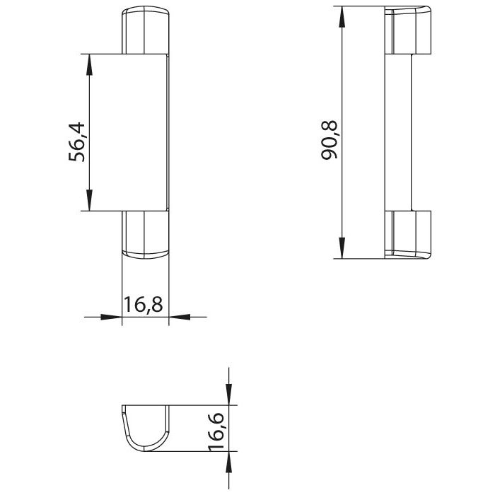 K.SL.KS. OSŁONA ZAWIASU CW RAL9001
