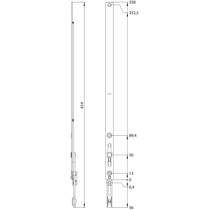VS.U.360-0 PRZEDŁUŻACZ RYGLUJĄCY