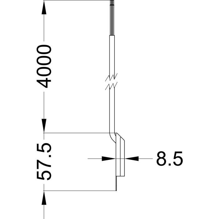 STV-KÜ-T1 RT KABEL 4M