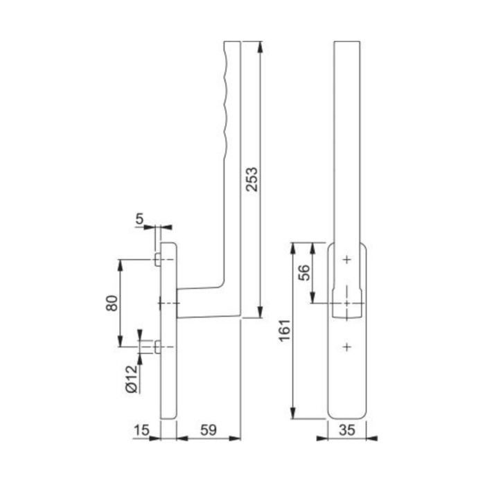 KLAMKA HP TOUL HS-0737 CZ