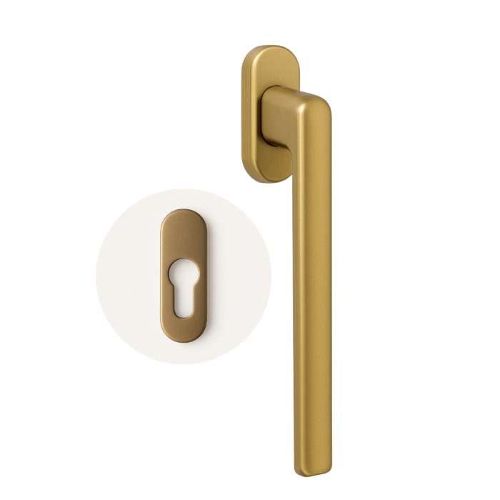 HF.KLAMKA ZEWNĘTRZ. PP502R/200 ROZETA F4