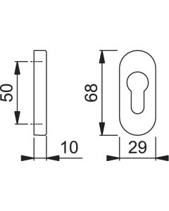 ROZETA HP OWALNA 30PS PZ 29/10 F31(2 SZT