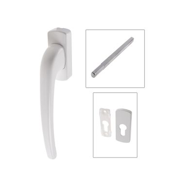 KLAMKA SKI 8/63 BIAŁA WEWNĘTRZNA(175215)