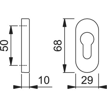 ROZETA HP OWALNA 30PS PZ 29/10 F9(2 SZT)