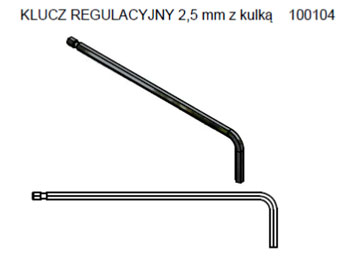 klucz imbusowy 2,5 mm klucz imbusowy 2,5 mm